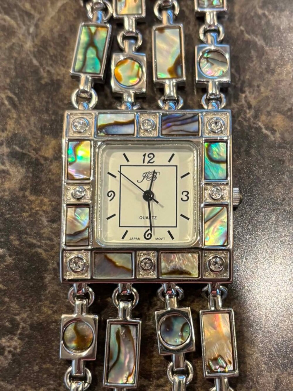 Abalone Seashell Iridescent Bracelet Watch